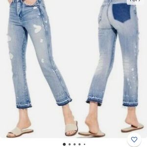 AYR Styx Cropped Distressed Jeans - Excellent Pre-Owned Condition - size 31